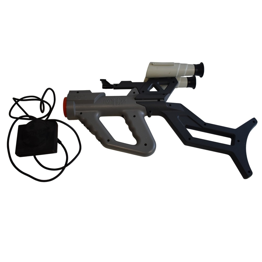 Sega Menacer Light Gun Genesis OS Grey Good Vintage Retro Gaming Accessory
